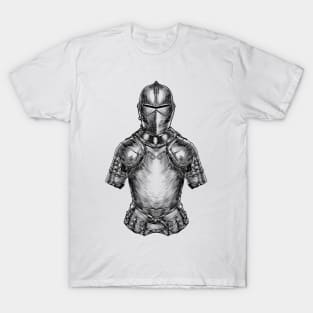 Chivalry in Steel: Medieval Knight Armor T-Shirt